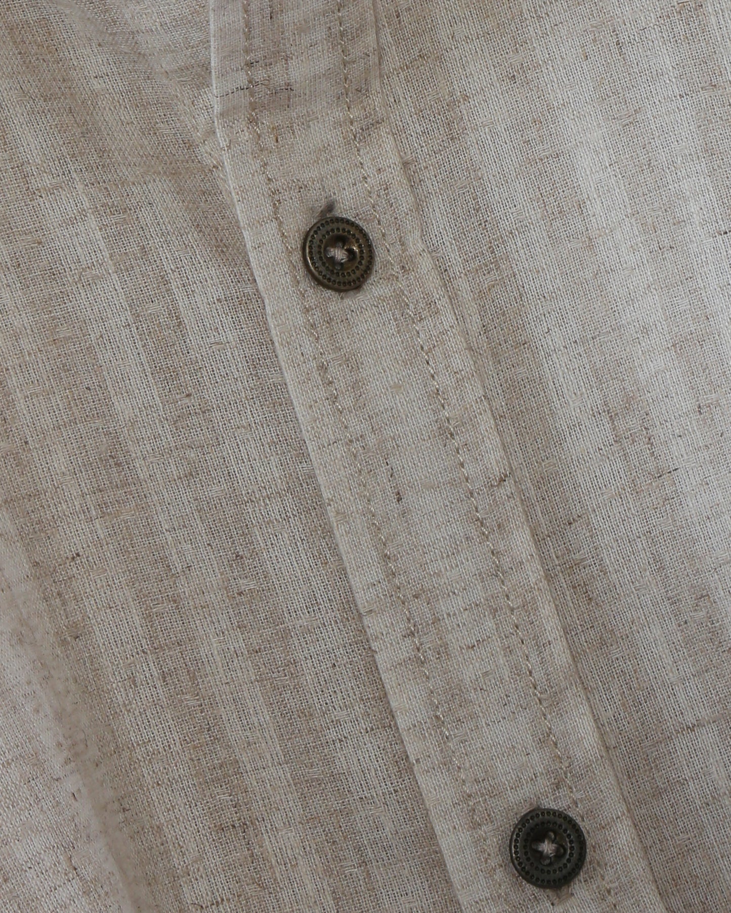 Classic Beige Cotton Linen Shirt