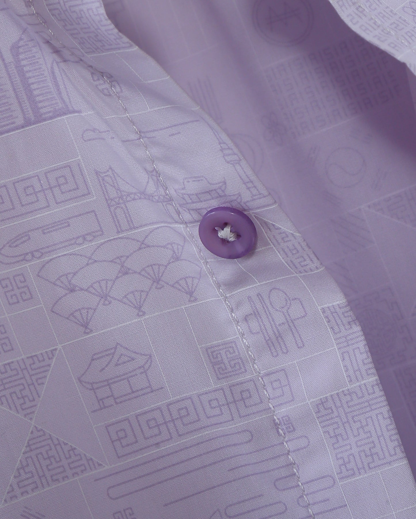Premium Lavender Printed Formal Shirt