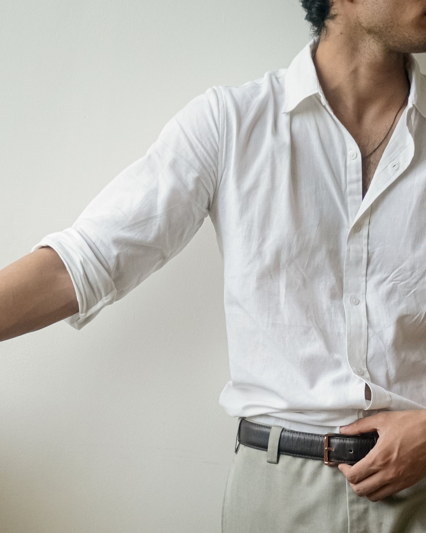 White Premium Soft Linen Shirt
