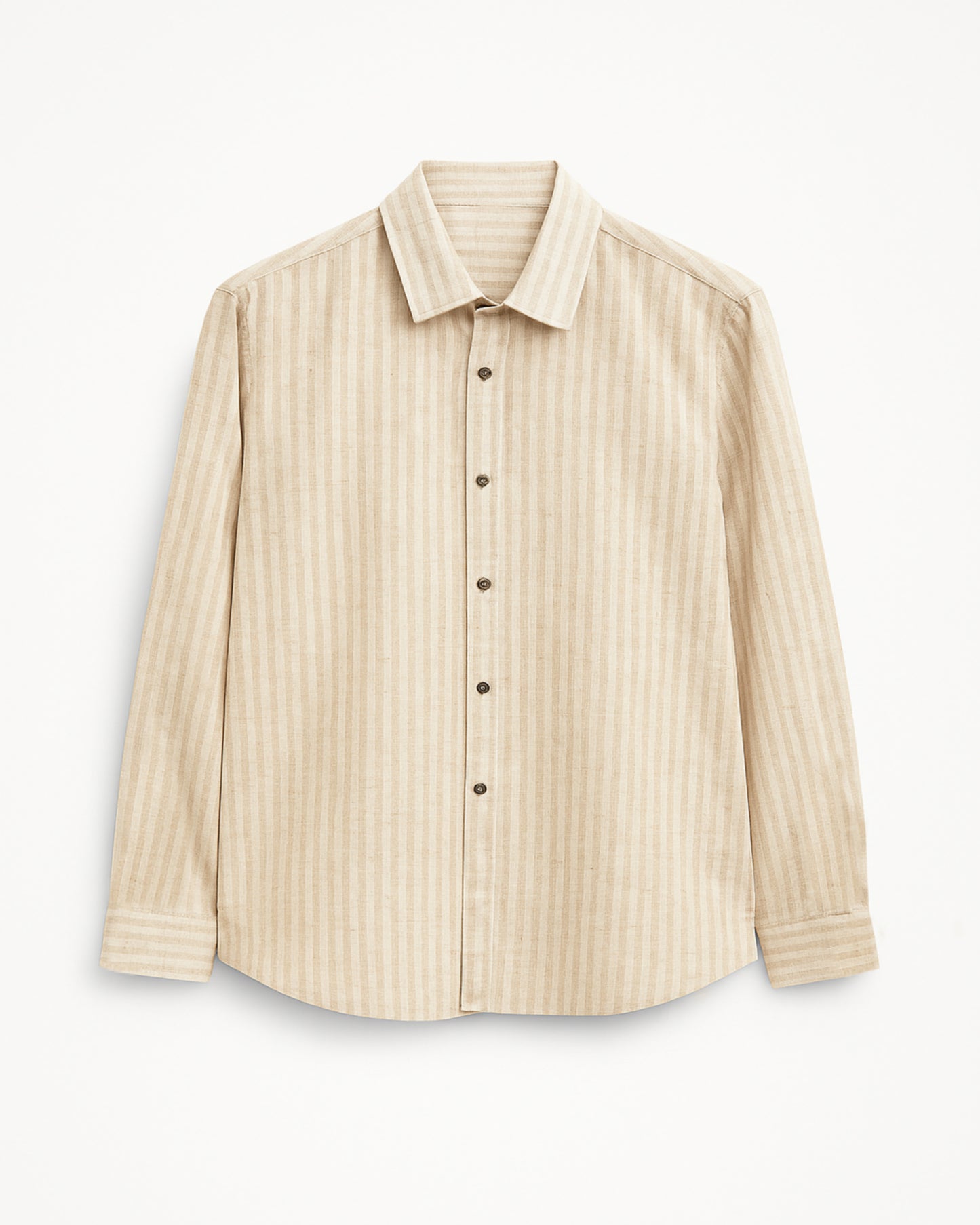 Classic Beige Cotton Linen Shirt