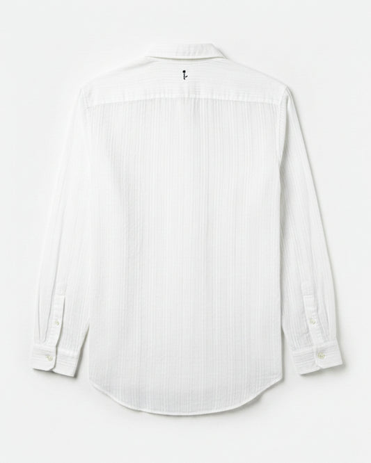 Bright White Dublin Stripe Shirt