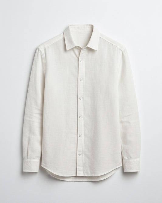 White Premium Soft Linen Shirt