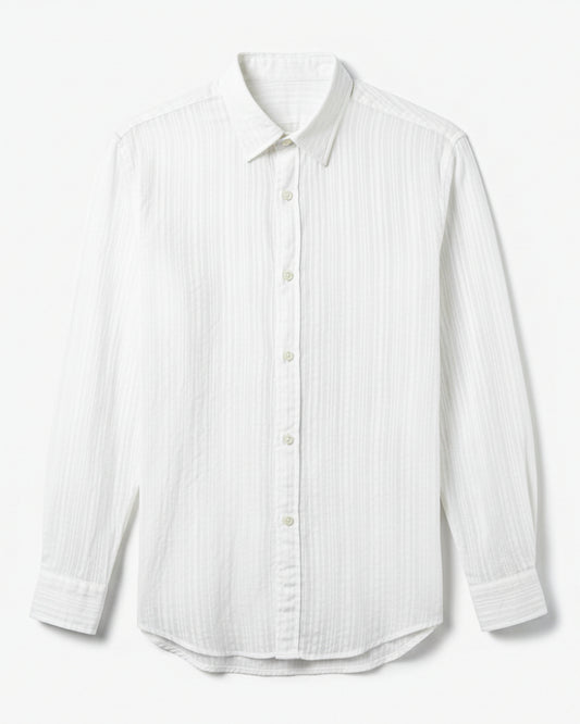 Bright White Dublin Stripe Shirt