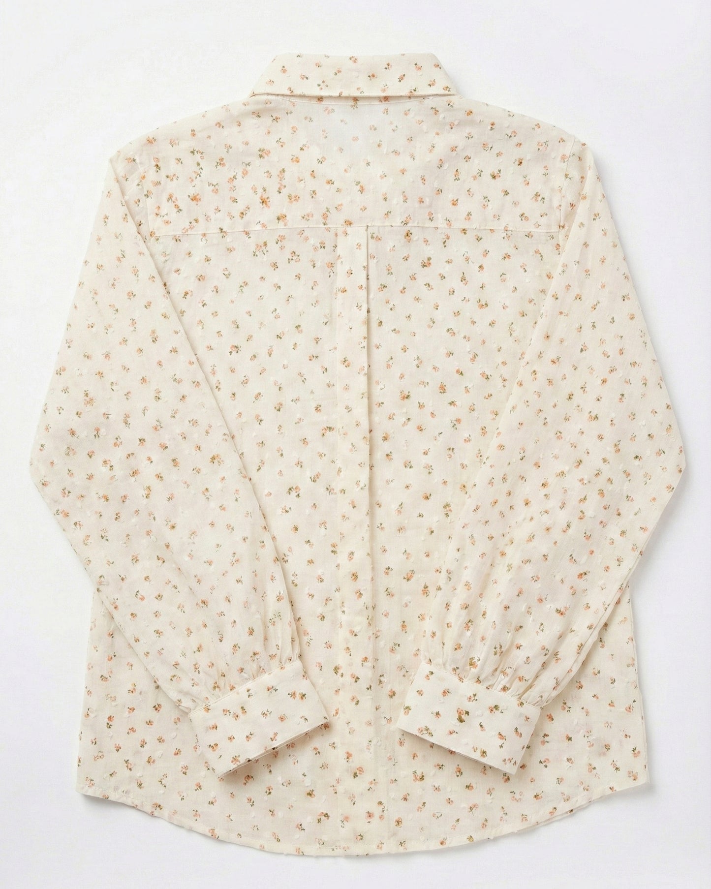 Premium Cream Floral Cotton Shirt | Guldastaan Shirt