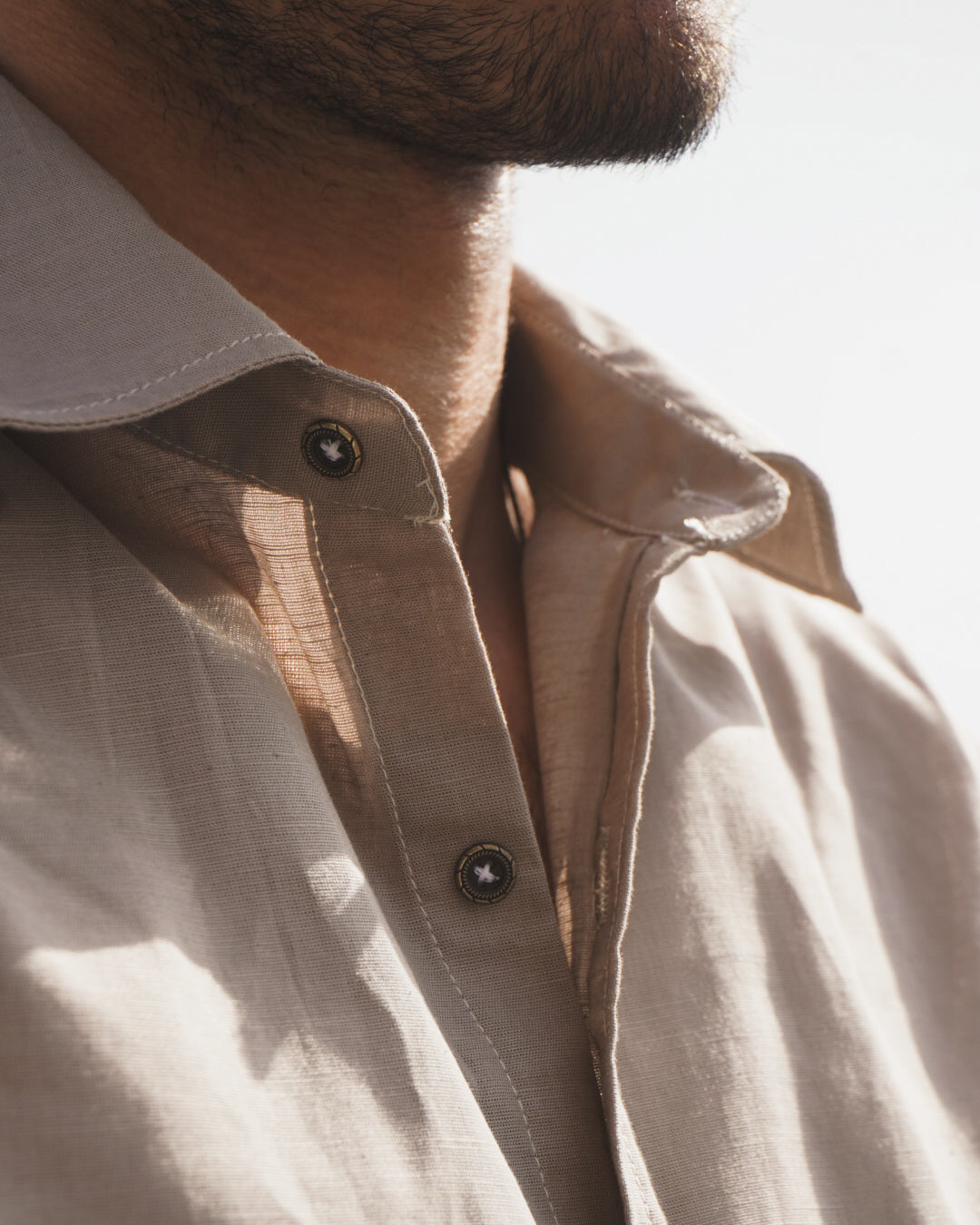 Stone Linen Shirt